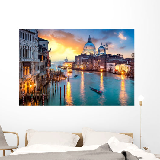 Venedig Bei Sonnenuntergang Wall Decal