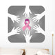 Circle Hands against Cancer Wall Decal