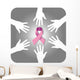 Circle Hands against Cancer Wall Decal