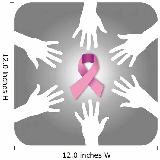 Circle Hands against Cancer Wall Decal