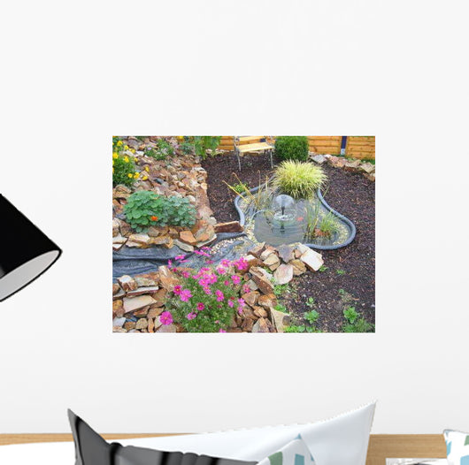 Creek with Pond Garden Wall Decal