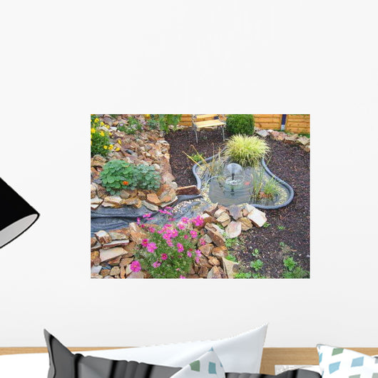 Creek with Pond Garden Wall Decal