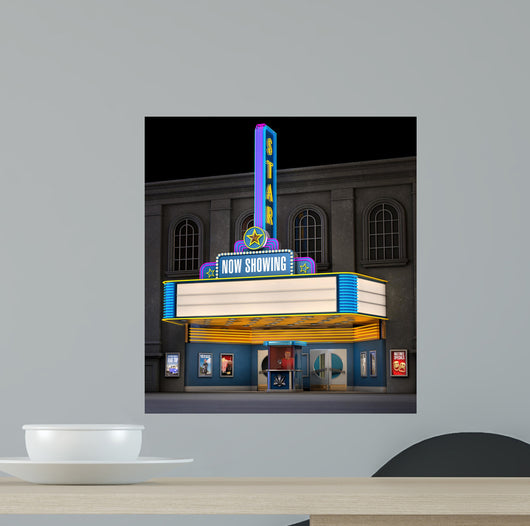 Movie Theatre Ticket Box Wall Decal