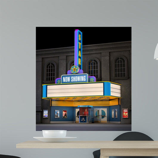 Movie Theatre Ticket Box Wall Decal