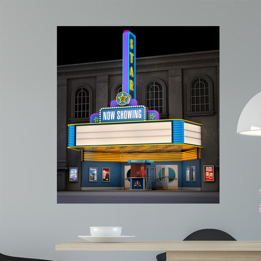 Movie Theatre Ticket Box Wall Decal
