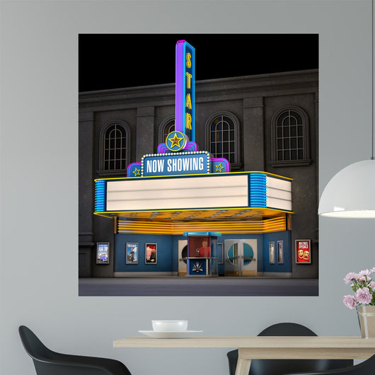 Movie Theatre Ticket Box Wall Decal