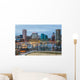 Waterfront Skyline Dusk Wall Decal