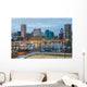 Waterfront Skyline Dusk Wall Decal