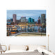 Waterfront Skyline Dusk Wall Decal