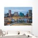 Waterfront Skyline Dusk Wall Decal