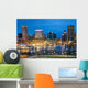 Waterfront Skyline Evening Wall Decal
