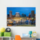 Waterfront Skyline Evening Wall Decal