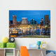 Waterfront Skyline Evening Wall Decal