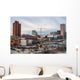 Waterfront and Construction Skyline Wall Decal