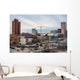 Waterfront and Construction Skyline Wall Decal