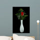 Single Red Rose Wall Decal