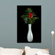 Single Red Rose Wall Decal