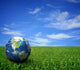 Landscape with Globe Wall Decal