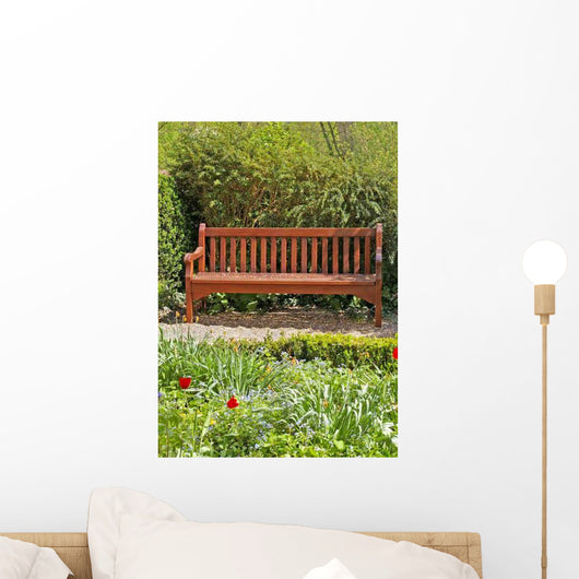 Garden Bench Wall Decal