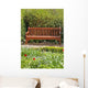 Garden Bench Wall Decal