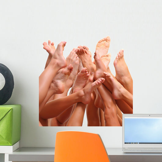 Beautiful Female Slim Feet Wall Decal