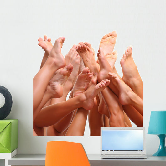 Beautiful Female Slim Feet Wall Decal