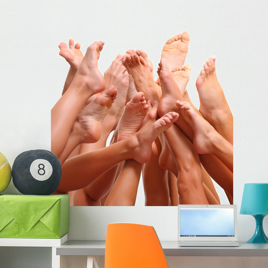 Beautiful Female Slim Feet Wall Decal