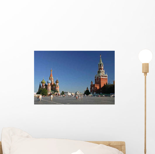Red Square Wall Decal