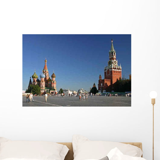 Red Square Wall Decal