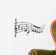 Musiknoten Geschwungen Wall Decal