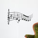 Musiknoten Geschwungen Wall Decal