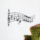 Musiknoten Geschwungen Wall Decal