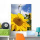 Sunflower Energy Pinwheel Renewable Wall Decal