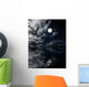 Moon and Clouds above Wall Decal