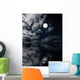 Moon and Clouds above Wall Decal