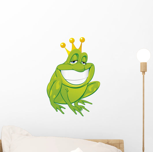 Smug Frog Prince Wall Decal