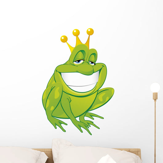 Smug Frog Prince Wall Decal