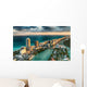 Aerial Miami Beach Skyline Wall Decal
