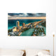 Aerial Miami Beach Skyline Wall Decal