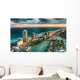 Aerial Miami Beach Skyline Wall Decal