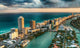 Aerial Miami Beach Skyline Wall Decal
