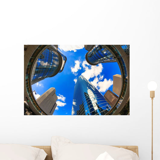 Modern Downtown Skyscrapers Wall Decal