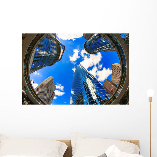 Modern Downtown Skyscrapers Wall Decal