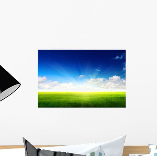 Green Field and Sky Wall Decal