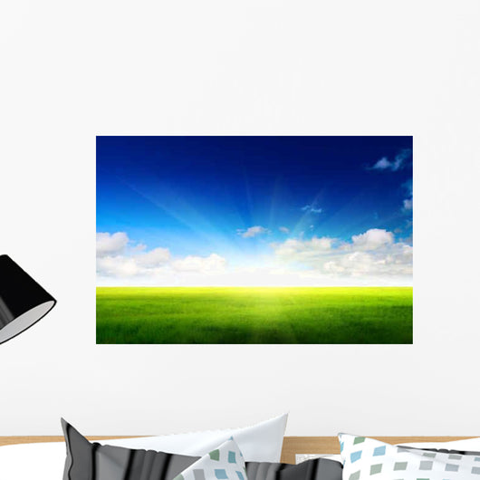 Green Field and Sky Wall Decal