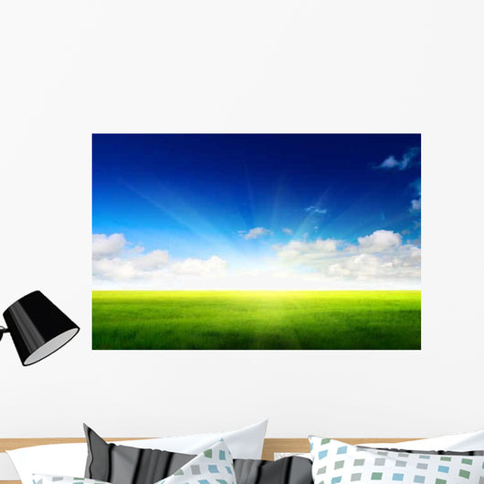 Green Field and Sky Wall Decal