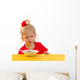 Girl Eating Soup Wall Decal
