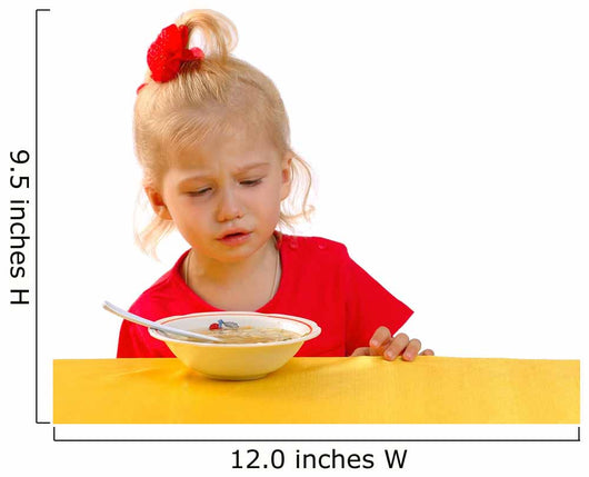Girl Eating Soup Wall Decal