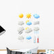 Iconic Cartoon Weather Wall Stickers Wall Decal