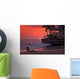 Sunset Beach Wall Decal Design 2